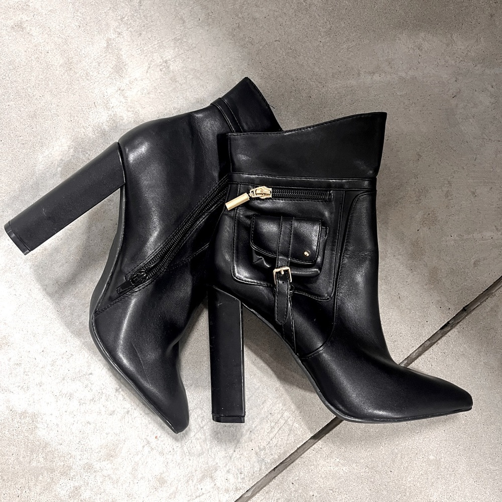 Black Heeled Boots
